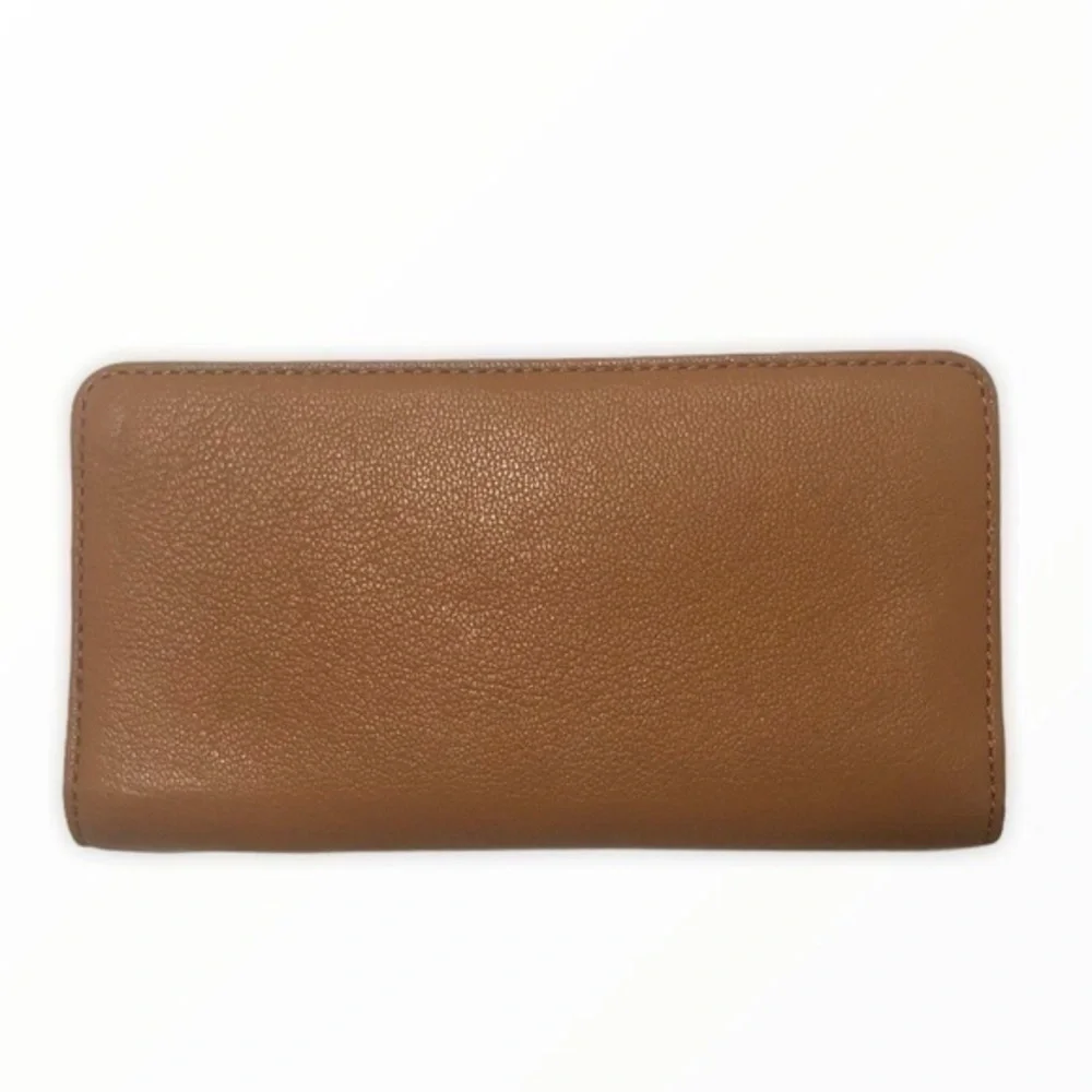 Michael kors Hamilton brown leather clutch wallet